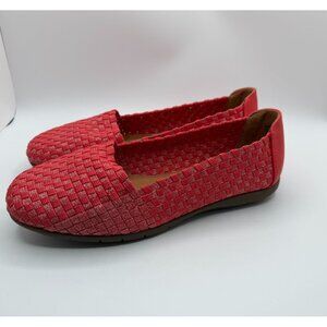 Comfortview Bethany Woven Loafers Women’s Size 9W Coral  Slip-On Comfort Shoes